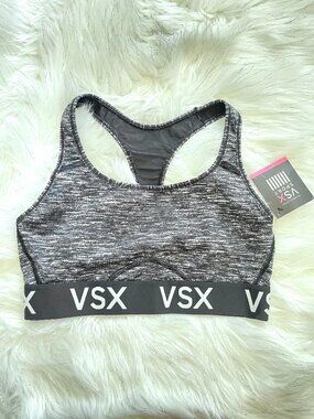 New Victoria's Secret VSX Sport Bra The Player Racerback Space Dye Medium